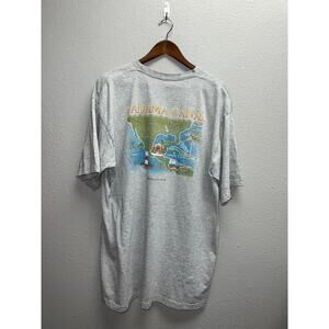 Princess Cruises Panama Canal Shirt Ocean To Ocean Graphic Gray Tee 2XL